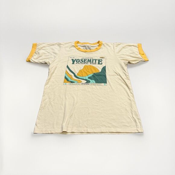 Parks Project Other - Parks Project Mens Beige Yellow Yosemite National Park Graphic Short Sleeve S